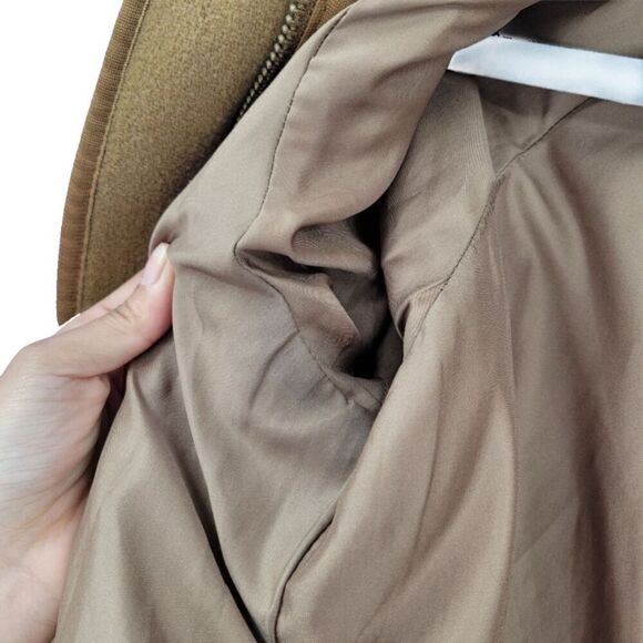 Women's Madewell Brown Estate Cacoon Wool Coat XXS - Picture 9 of 13